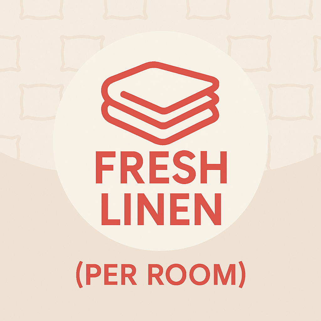Fresh Linen – Full Linen Refresh (Per Room)